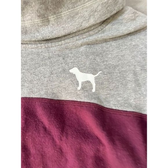 Victoria´s Secret Pink Sweater Womens Small Gray Red Long Sleeve Pullover Ladies - Picture 4 of 8